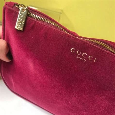 show me a real pink gucci bag|Gucci makeup bag pink velvet.